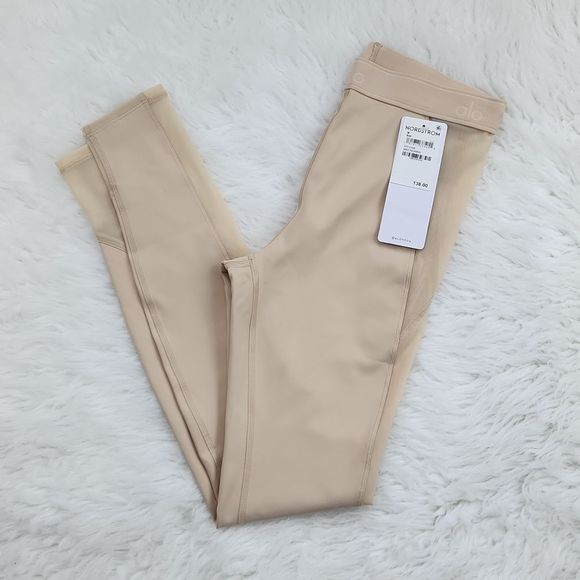 Alo Yoga Airlift High-Waist Ballet Dream Legging in Macadamia NWT Medium - Picture 3 of 10